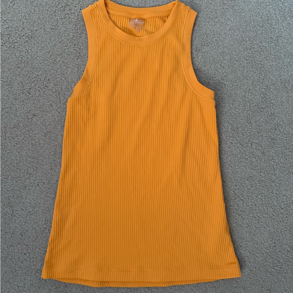 CALIA by Carrie Underwood Ribbed Top in Orange